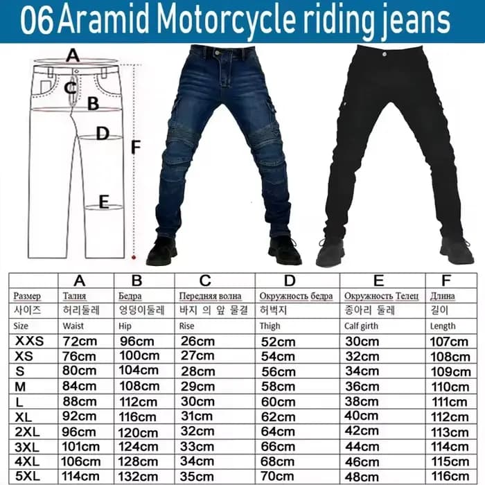 Jean de moto en Kevlar pour homme