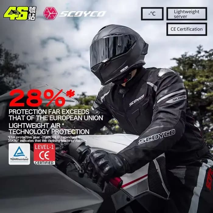 Veste de moto SCOYCO pour l'été