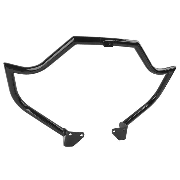 Barre de protection moteur chromée/noire pour Harley Dyna Fat Bob Low Rider Street Bob Wide Glide 2006-2017