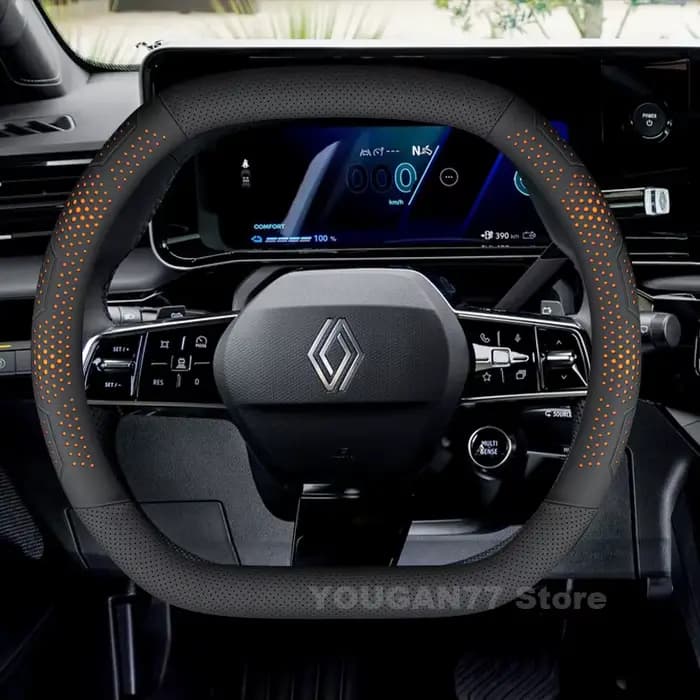 Housse de volant de voiture en cuir, pour Renault 5 e-tech Austral Rafale 2023 – 2025, Double type D, accessoires de volant automobile
