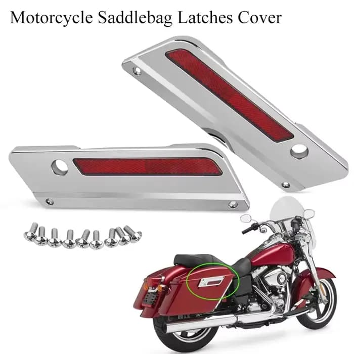 Couvercle de loquet de sacoche de moto ABS