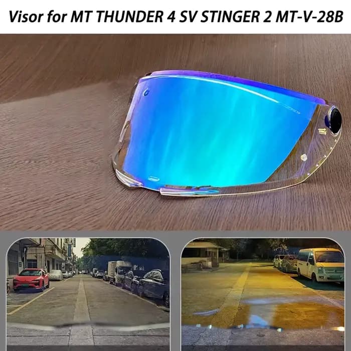 Visière de casque compatible avec MT THUNDER 4 SV STINGER 2 MT-V-28B