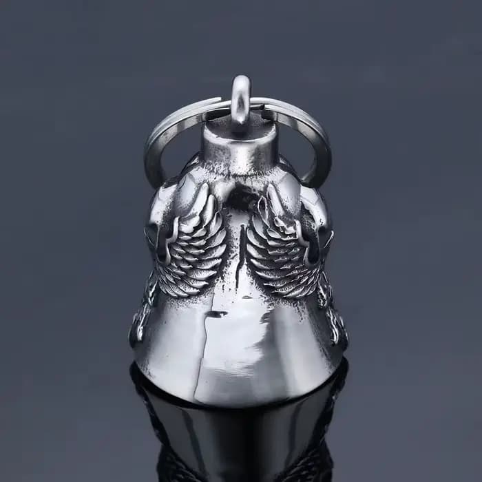 Porte-clés cloche de moto Skull Angel, accessoires d'équitation pour hommes