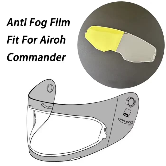 Film Anti-buée pour visière, adapté au casque Airoh Commander 2
