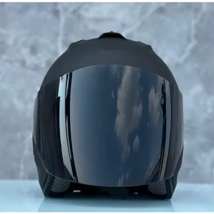 Ram4 noir mat demi-casque hommes et femmes moto tout-terrain casque d'été descente course montagne croix Casco Capacete