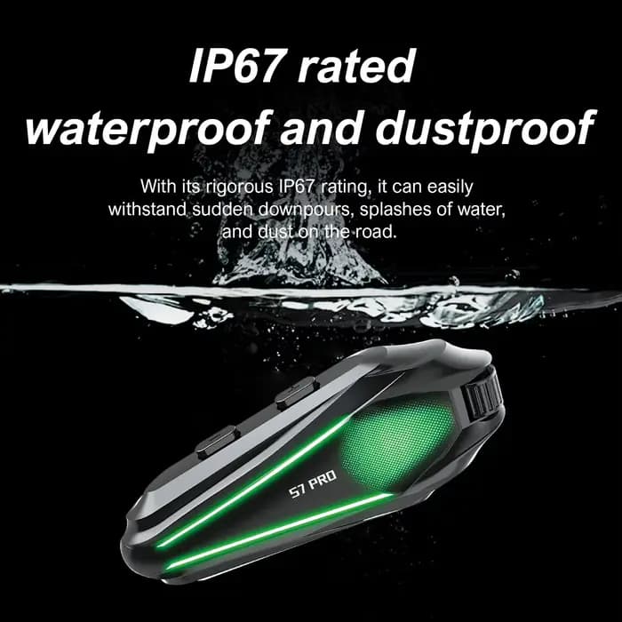 Nouveau casque de moto S7 Pro avec interphone