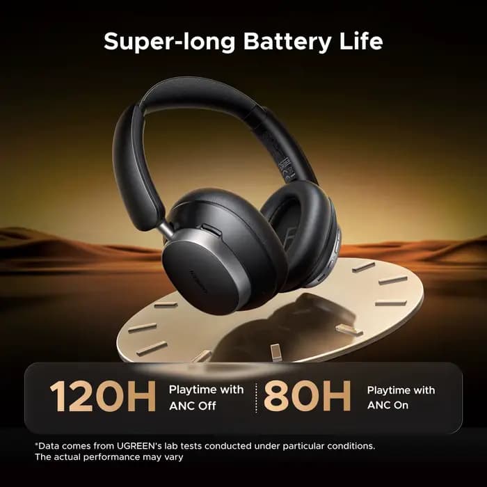 UGREEN Studio Pro 48dB ANC casque sans fil sur l'oreille Bluetooth écouteurs suppression Active du bruit haute résolution LDAC 120h temps de lecture