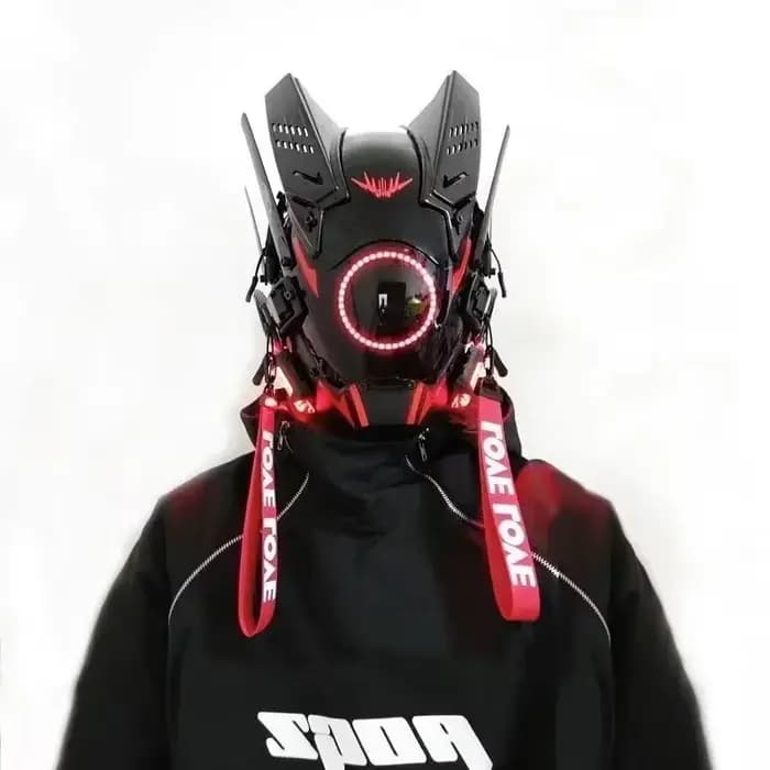 Casque Cyberpunk masque Shinobi Robot