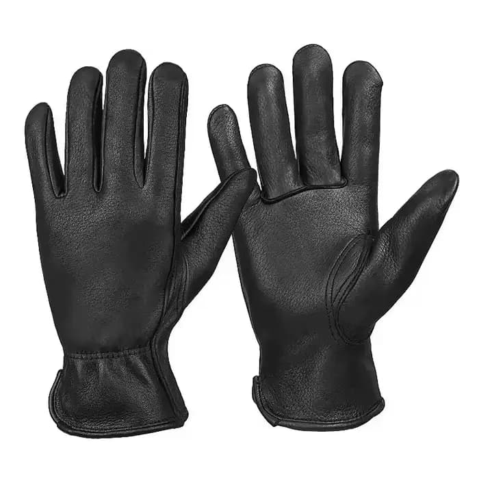 Gants de protection rétro en cuir de cerf pour la conduite