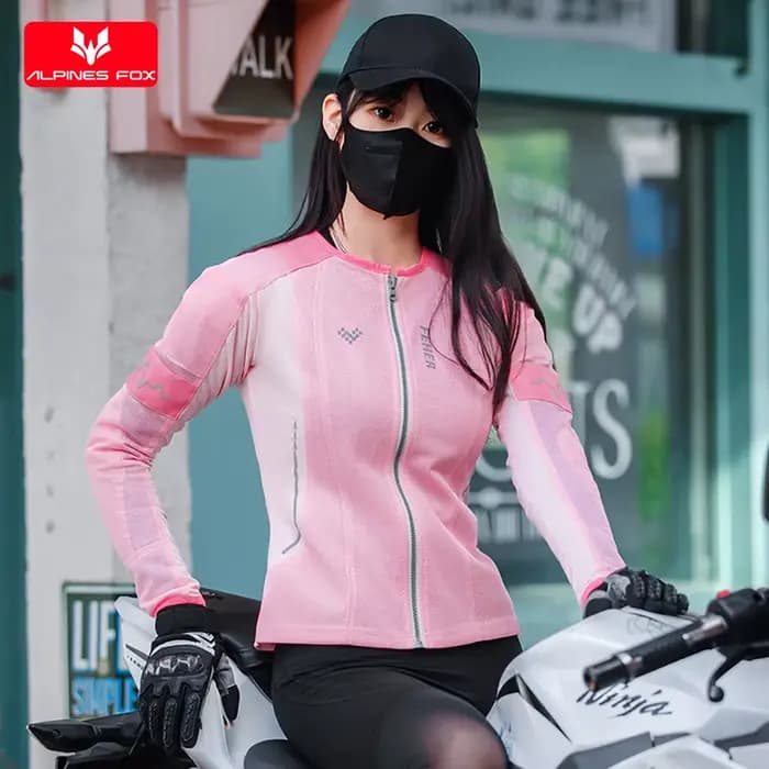 FEHER nouveau été Moto armure complète femmes respirant maille Motocross course veste CE équipement de protection