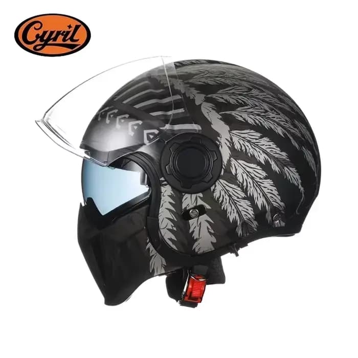 Casque de moto modulaire à double visière