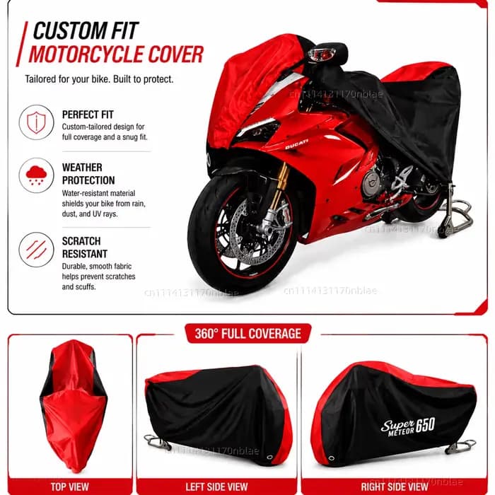 Housse de moto imperméable 210D pour Royal Enfield Super Meteor 650 2023-2026