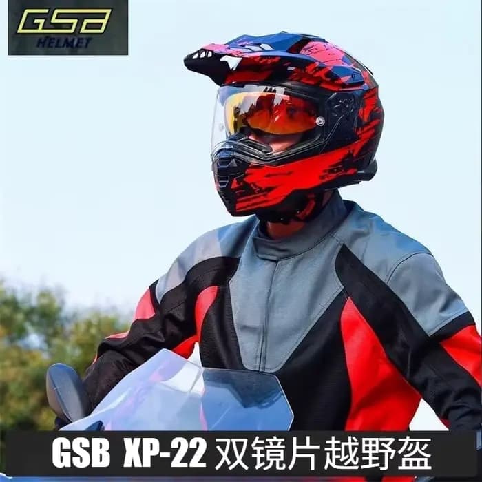 Casque de moto GSB XP-22 Rally