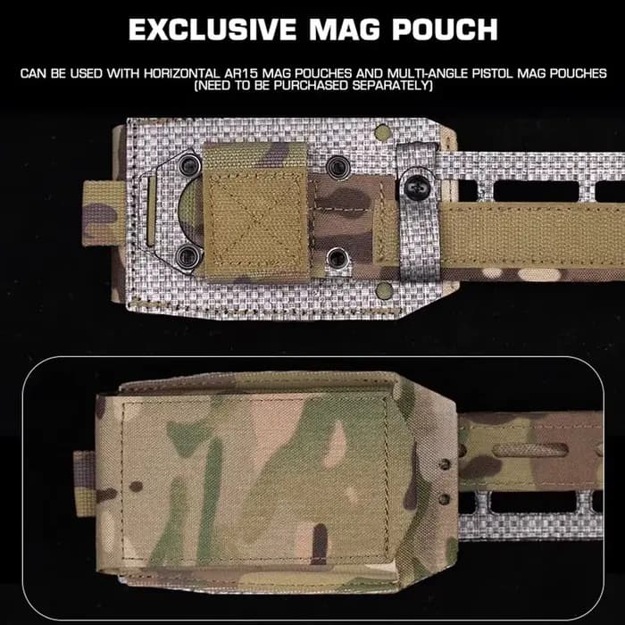 Ceinture tactique Molle 2 en 1