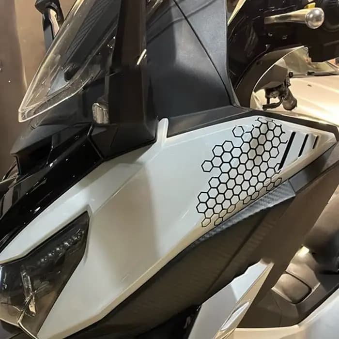 Autocollant moto nid d'abeille casque décalcomanies autocollants