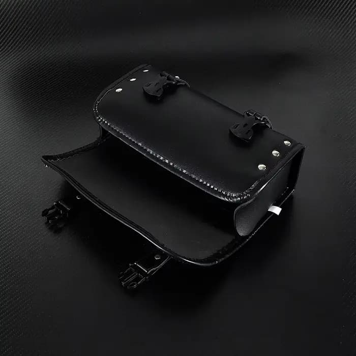 Sacs à outils de rangement de queue de moto, sac latéral noir et marron, sacs de fourche pour Harley Touring Softail Sportster ocia Yamaha et Honda
