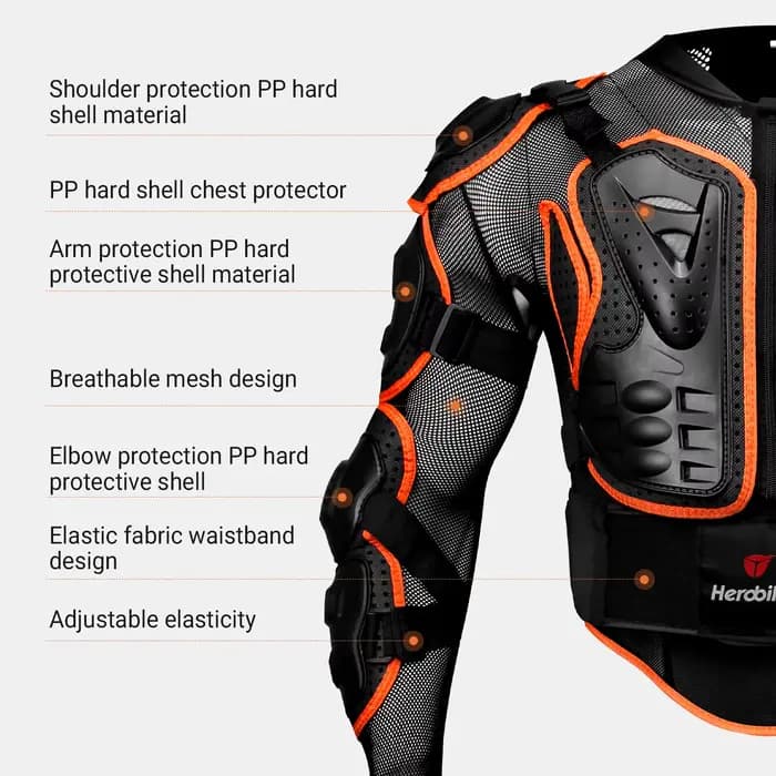Vestes de moto Armure complète pour hommes