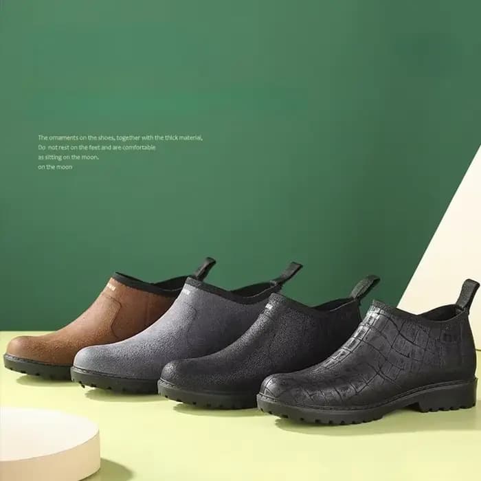 Nouveau 2025 hommes bottes de pluie imperméable en caoutchouc chaussures