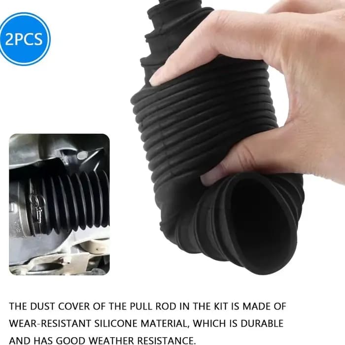 2 pièces NOUVEAU Kit de soufflets de direction universels étanches et anti-poussière pour arbre de transmission et