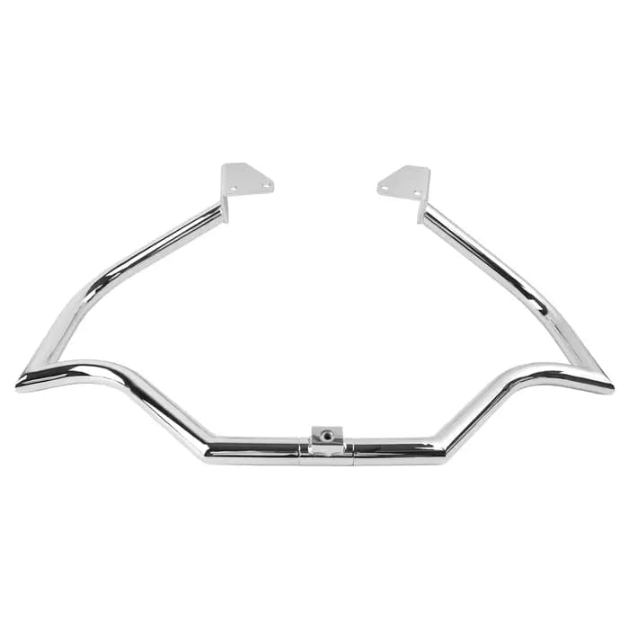 Barre de protection moteur chromée/noire pour Harley Dyna Fat Bob Low Rider Street Bob Wide Glide 2006-2017