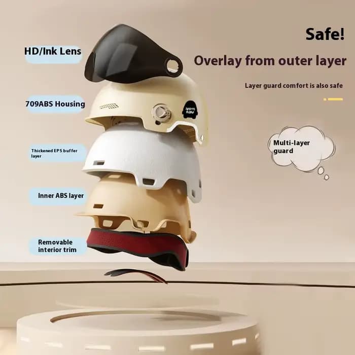 Casque de Moto coupe-vent chaud d'hiver