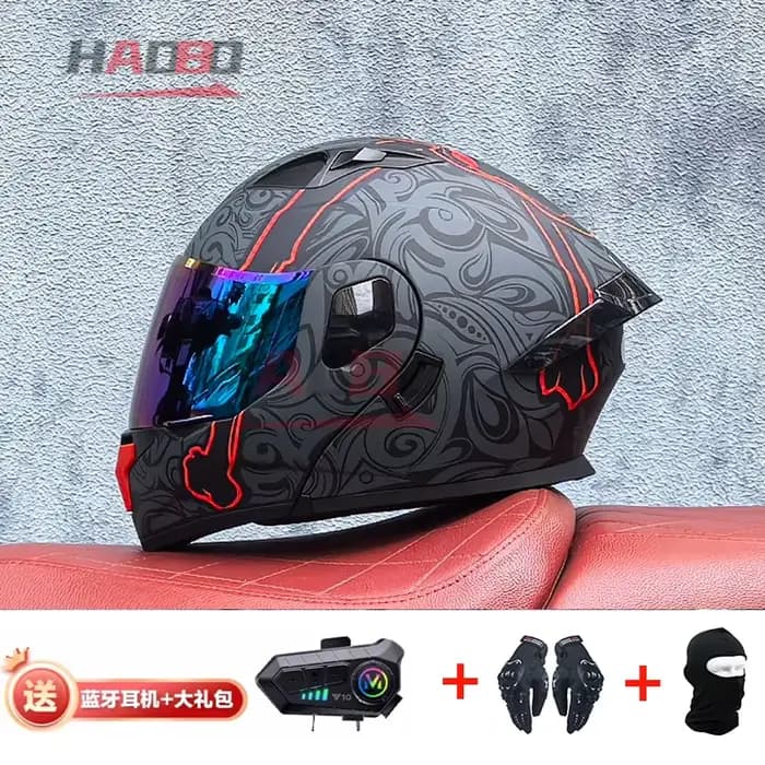 Casque de moto Orz-103 avec Bluetooth