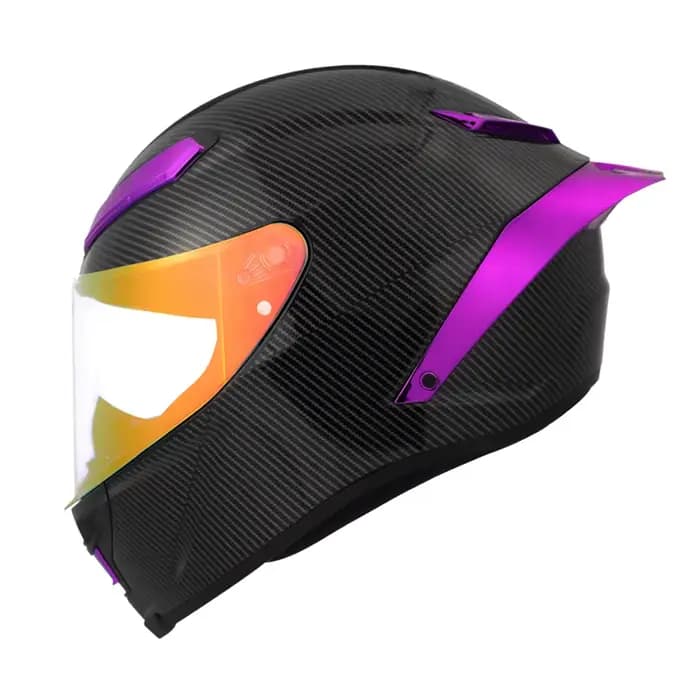 Casque intégral de moto de sécurité à lentille unique pour femmes et hommes
