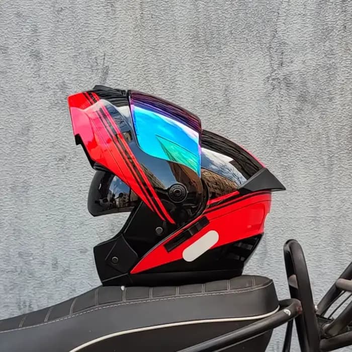 ORZ dernier casque de moto à rabat modulaire de sécurité approuvé DOT Voyage course