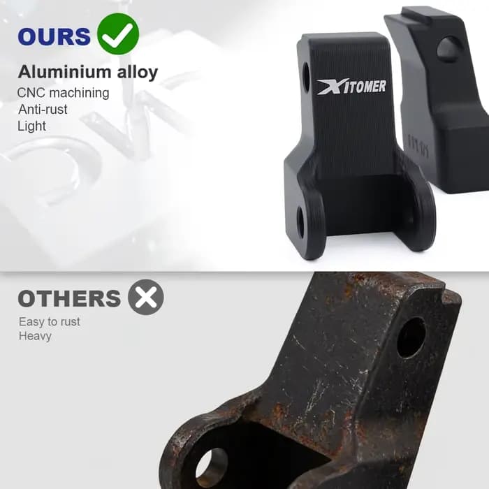 Supports de fixation avant en aluminium pour repose-pieds de moto électrique tout-terrain