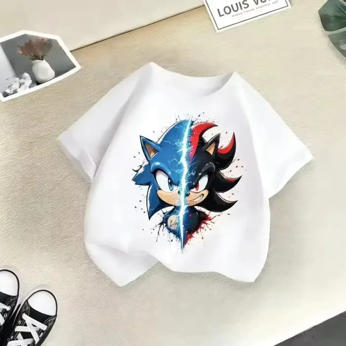 T-shirt Sonic vs Shadow pour enfants