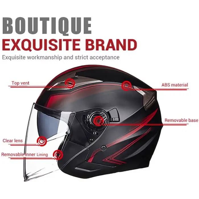 Casques de moto pour hommes casque