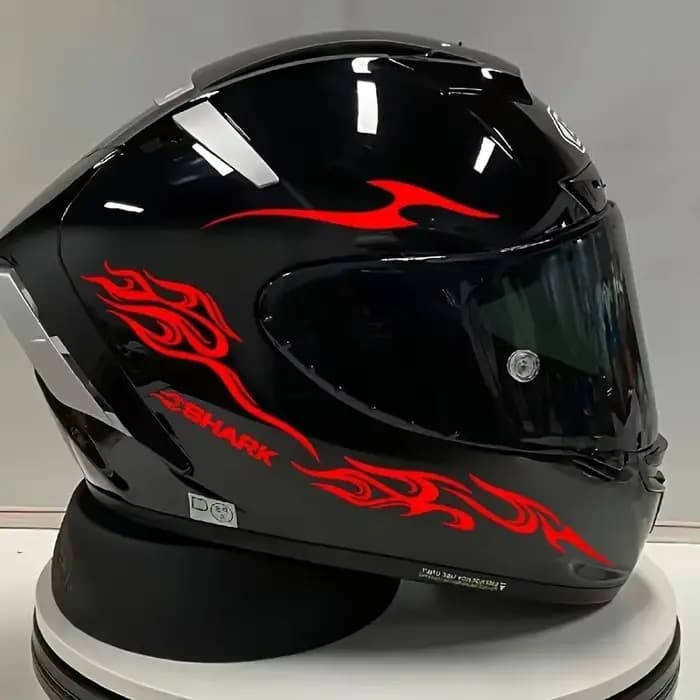 Autocollants pour casque de moto 8 en 1