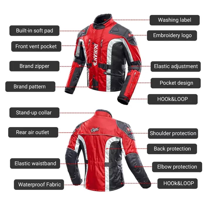 Veste de moto pour hommes
