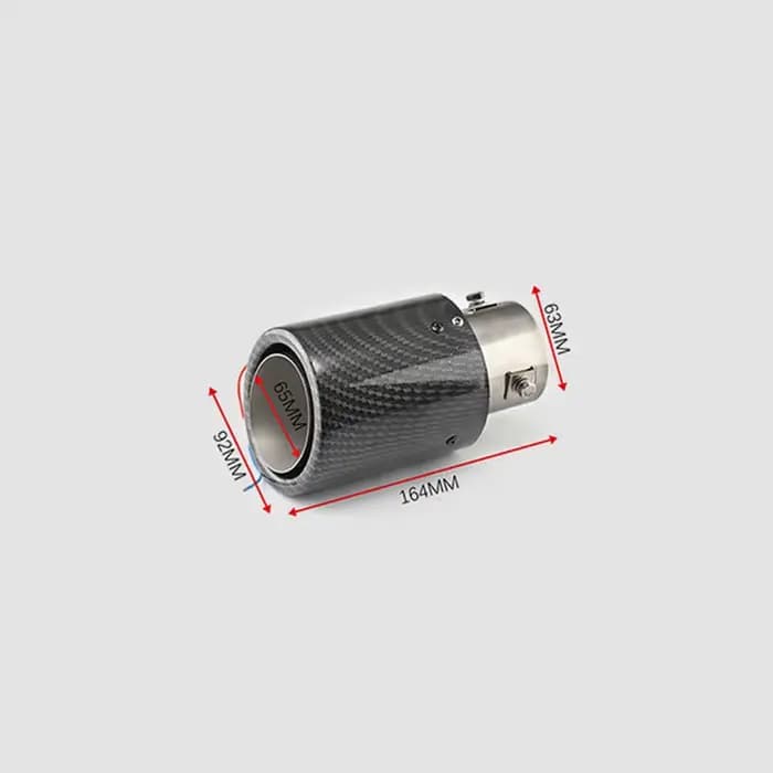 Tuyau d'Échappement Universel Modifié en Fibre de Carbone