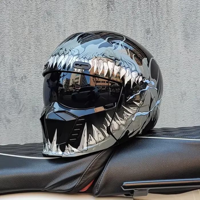 Casque de moto rétro pour hommes et femmes