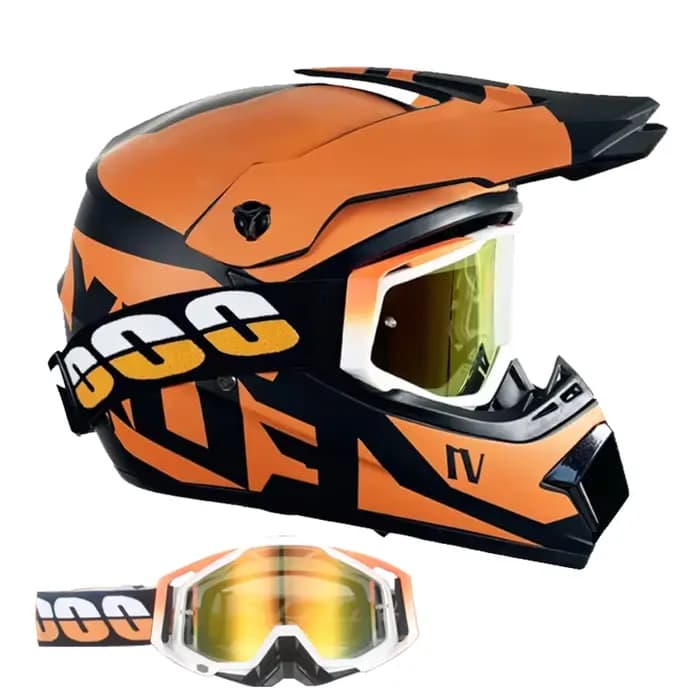 Kit casque de motocross DOT/ECE – Face intégral pour adultes et jeunes
