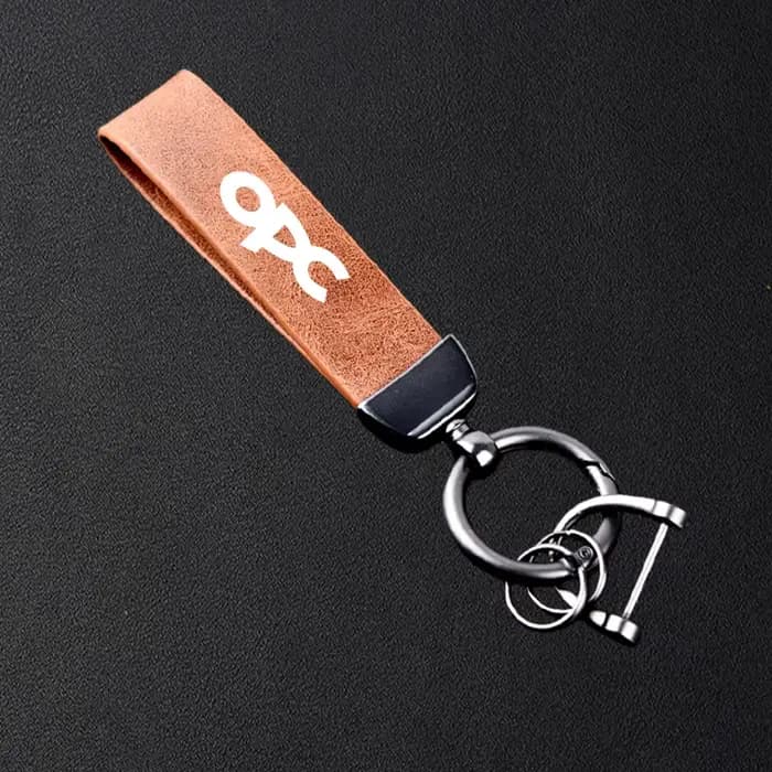 Porte-clés en cuir de voiture de haute qualité, accessoires en métal pour Opel OPC