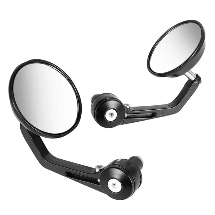Accessoires de Moto 7/8 "rétroviseurs arrière d'extrémité de barre ronde pour café Racer