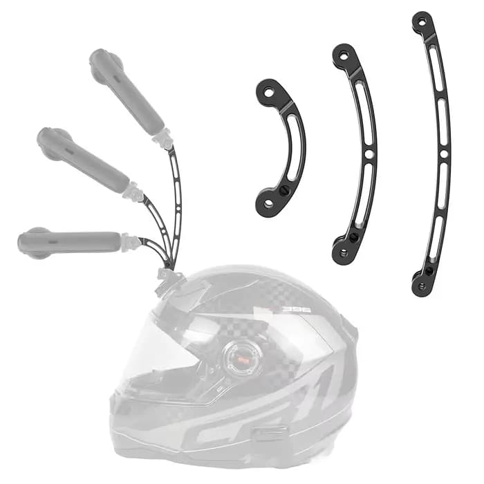 Extension de bras de casque en alliage d'aluminium