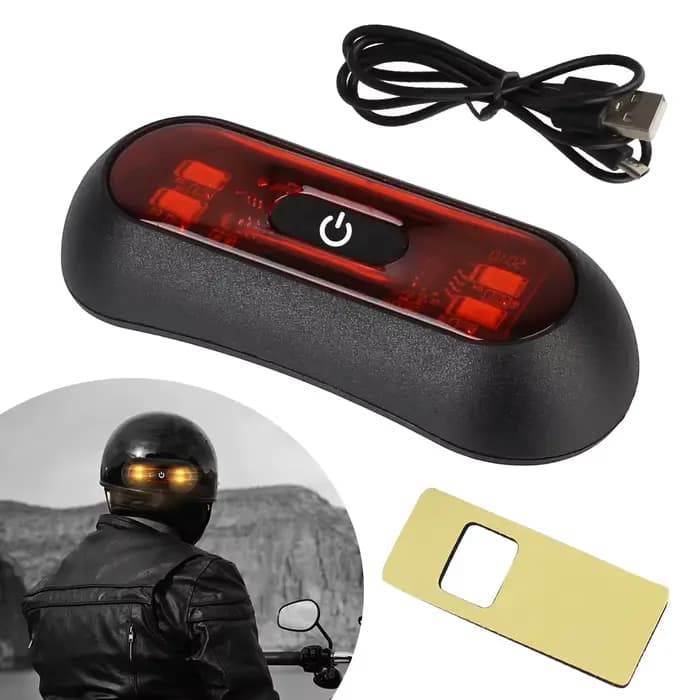 Lumière Stroboscopique à l'iode pour Casque de Moto