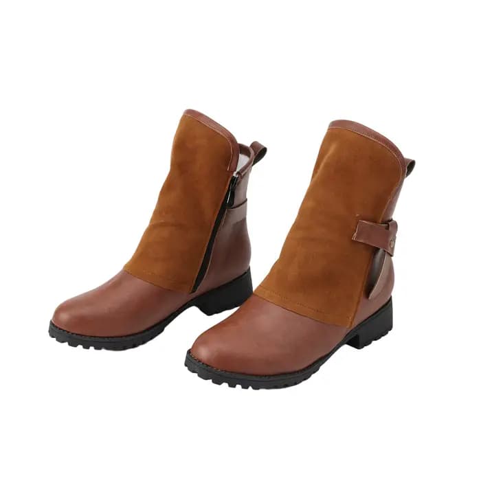 Bottines courtes de moto rétro pour femmes
