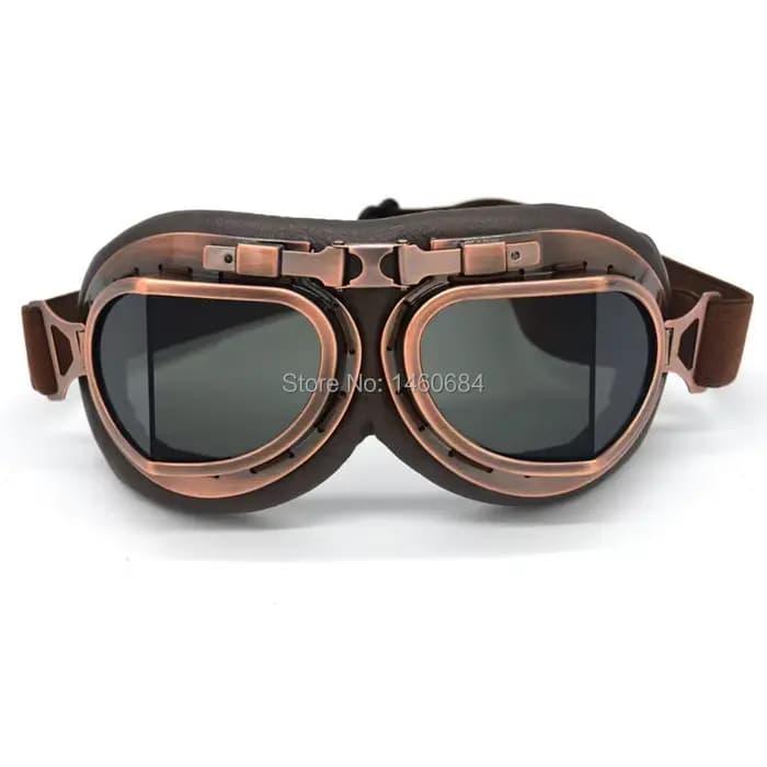 Lunettes de pilote de moto rétro