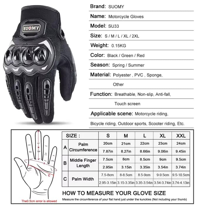 Suredépensé-Gants de moto à écran tactile