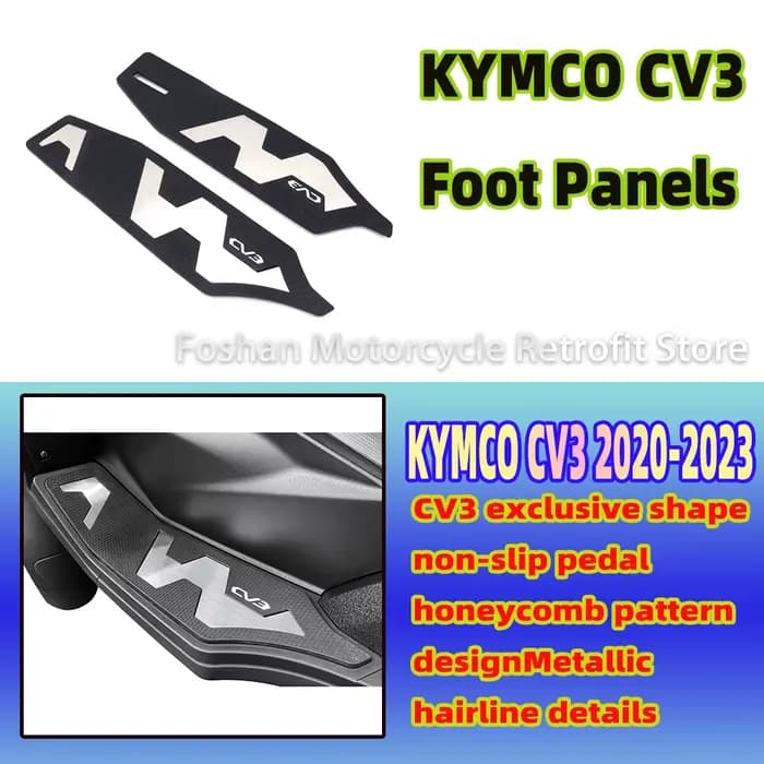 Pédales antidérapantes pour moto KYMCO CV3 2020 2021 2022 2023