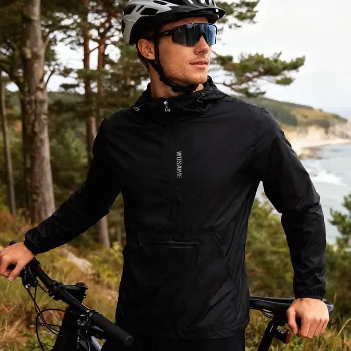 WOSAWE veste de cyclisme homme coupe-vent
