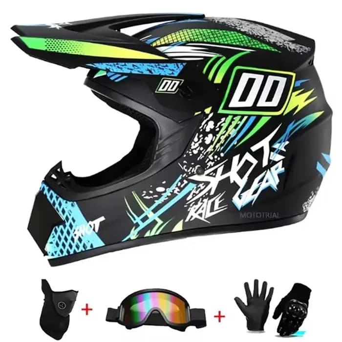 Casque de moto pour jeunes enfants hors route Capacete Dirt Bike descente ATV DH Go-kart Cross DOT approbation VTT