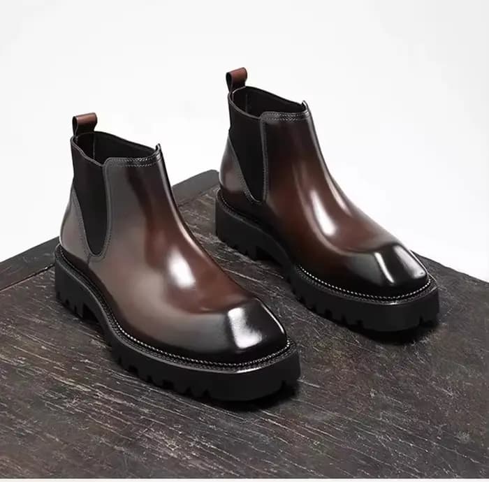 Bottes en cuir pour hommes