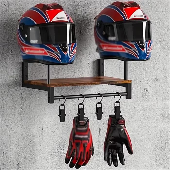Support mural pour casque de moto
