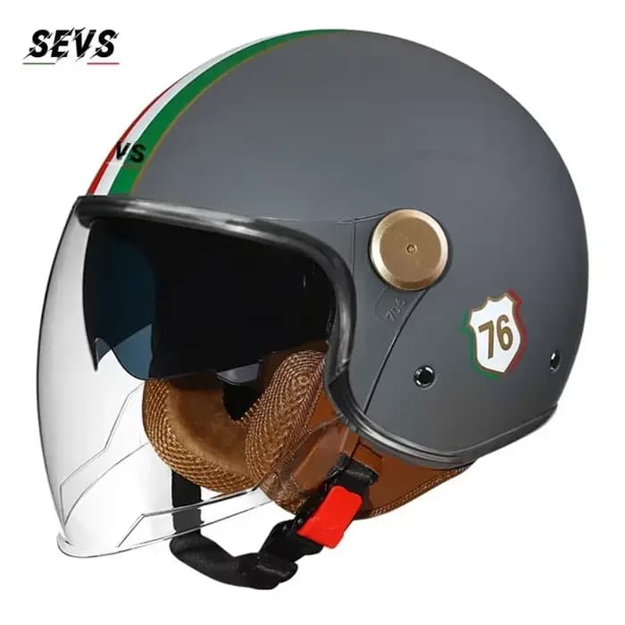 Casque de moto à visage ouvert pour hommes et femmes