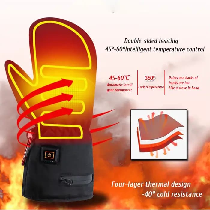 Gants doublés mitaines chauffantes rechargeables thermiques respirantes douces pour femmes pour le cyclisme